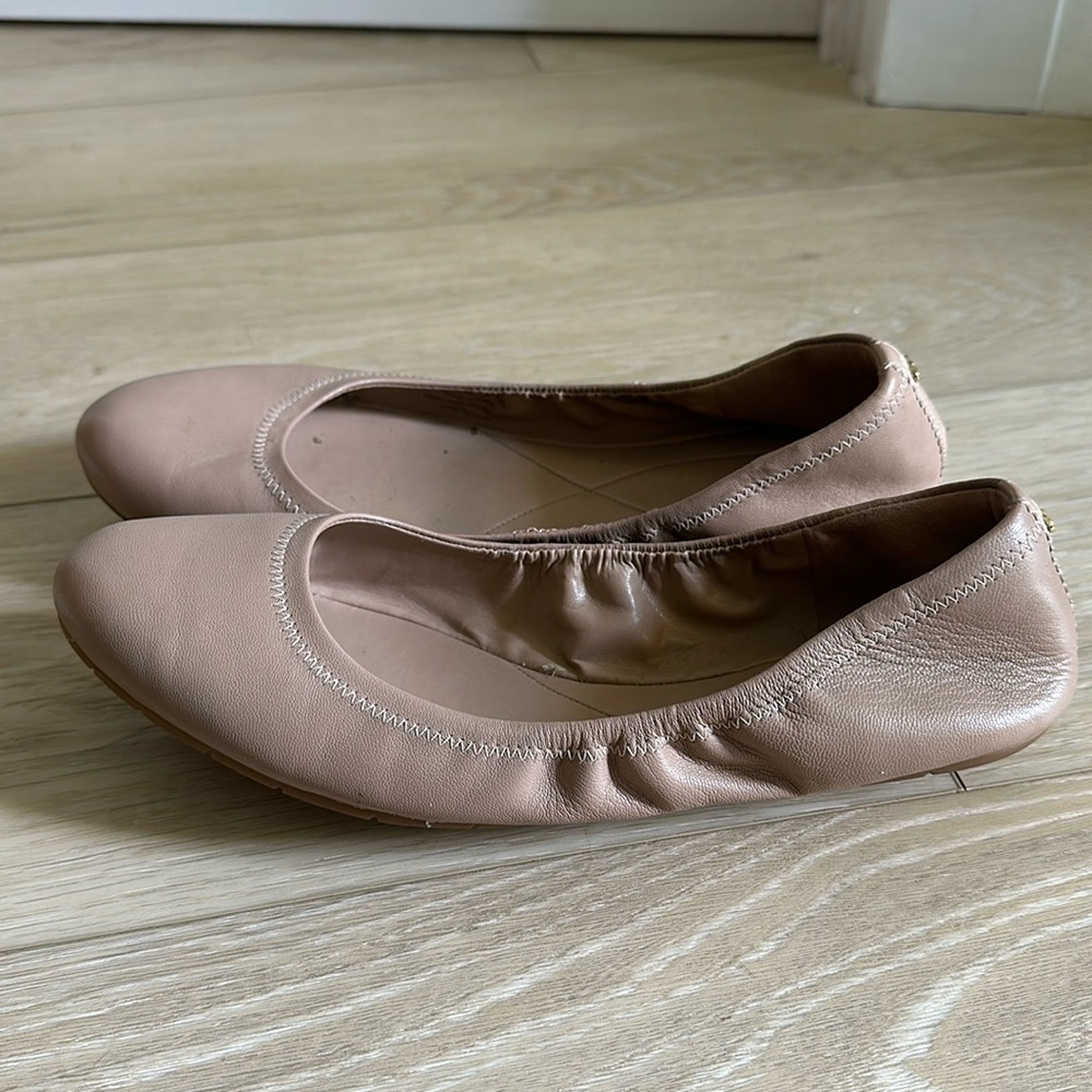 Nude Leather Cole Haan Flats